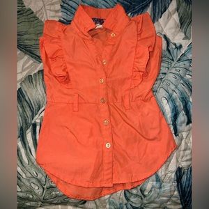 Girls One Step Up Button Down Blouse
